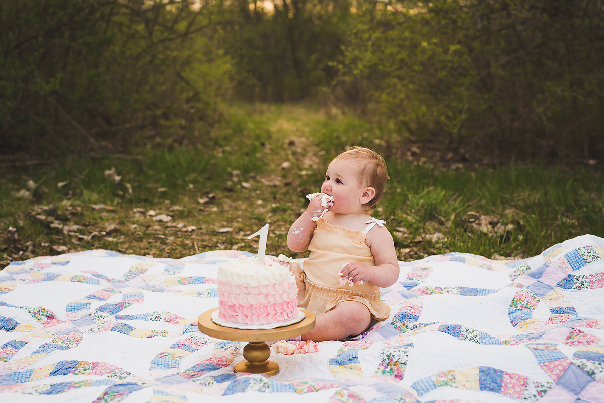 Outdoor Cake Smash | Indianapolis Photographer | Spring Family Session | casey and her camera