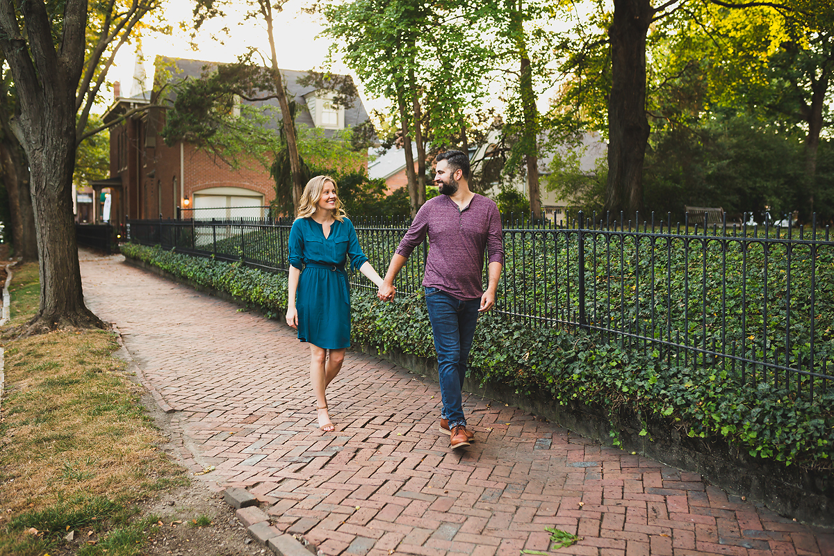Lockerbie Square Engagement Session | Indianapolis Wedding Photographers | casey and her camera