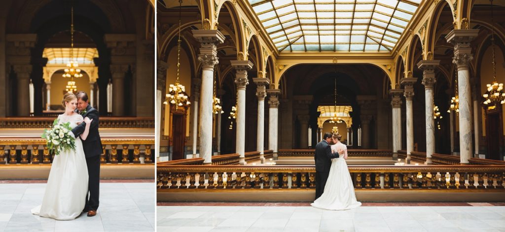 Indiana State House Elopement | Le Meridien Reception | Indianapolis Elopement Photographers | casey and her camera