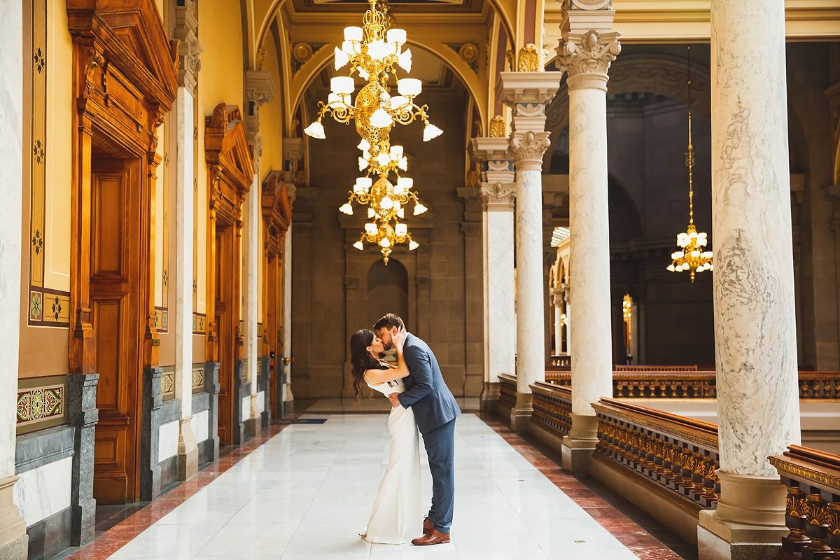 Elopements at the Indiana State House| Indianapolis Elopement Photographers | casey and her camera