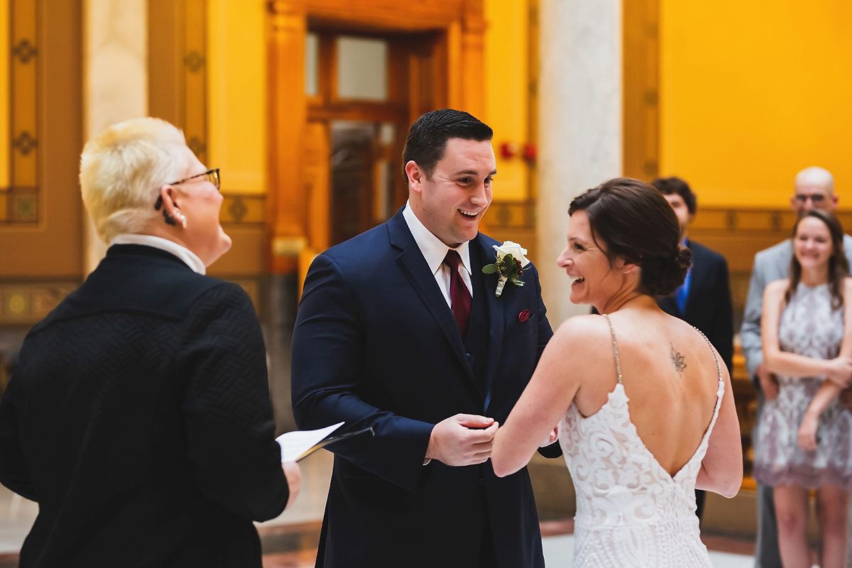 Indiana State House Elopement | Winter Elopements in Indianapolis | Indianapolis Elopement Photographer | casey and her camera