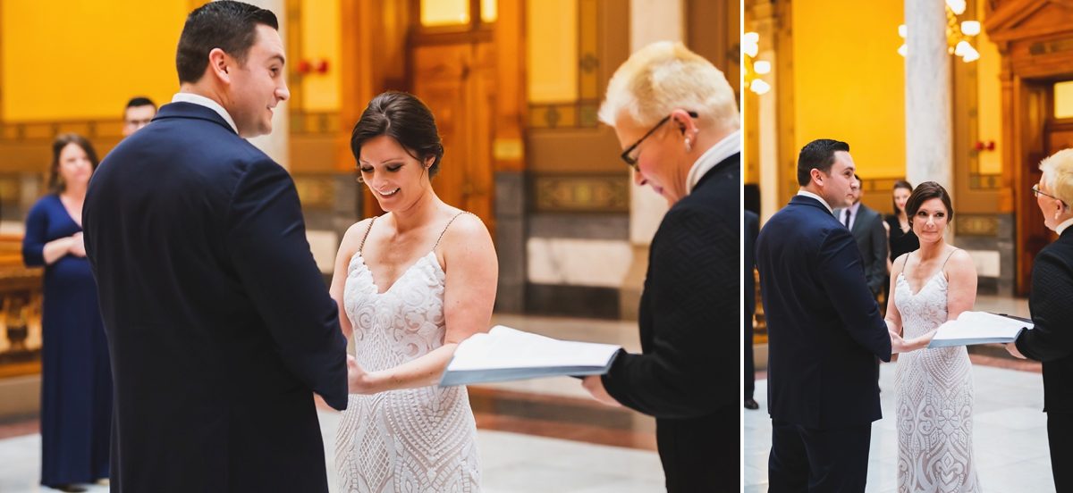 Indiana State House Elopement | Winter Elopements in Indianapolis | Indianapolis Elopement Photographer | casey and her camera
