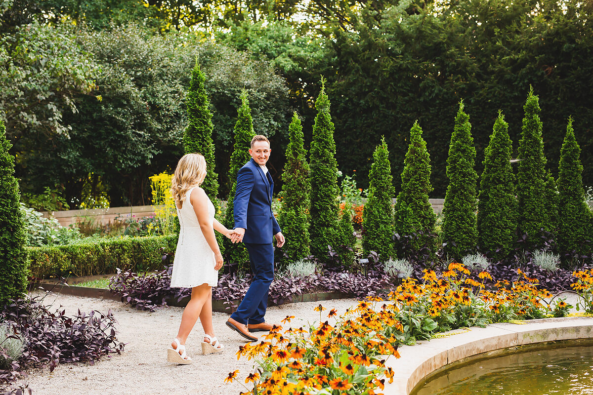 Summertime Newfields Engagement Session | Indianapolis Wedding Photographers | casey and her camera