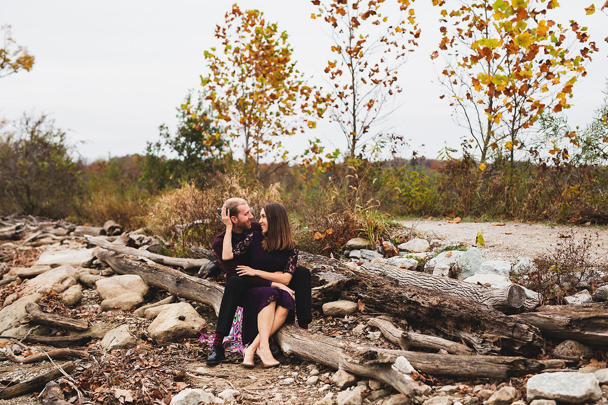 A Rainy Fall Engagement Session | Indianapolis Wedding Photographers | casey and her camera